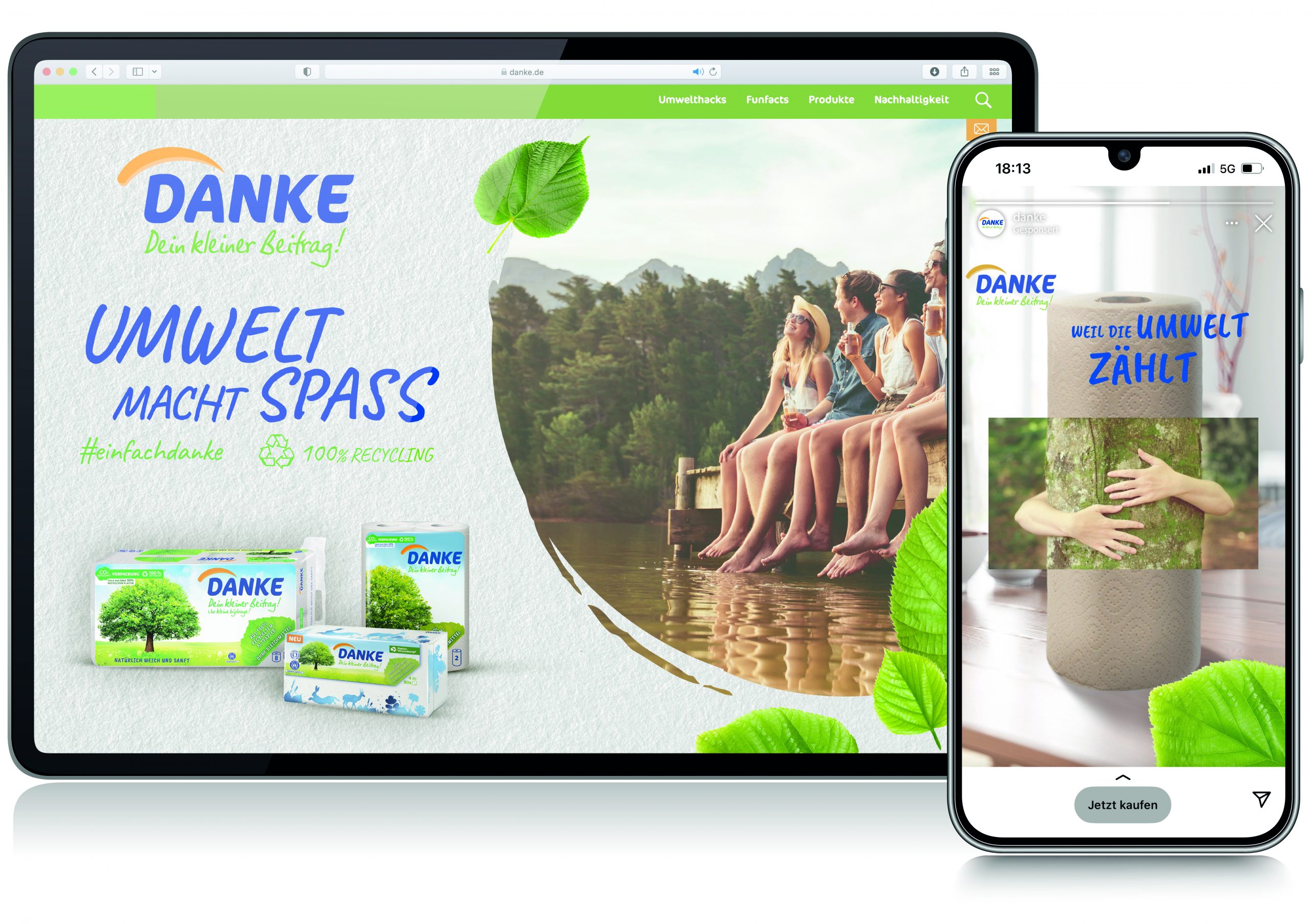 DANKE Website Relaunch und Social Media Kampagne
