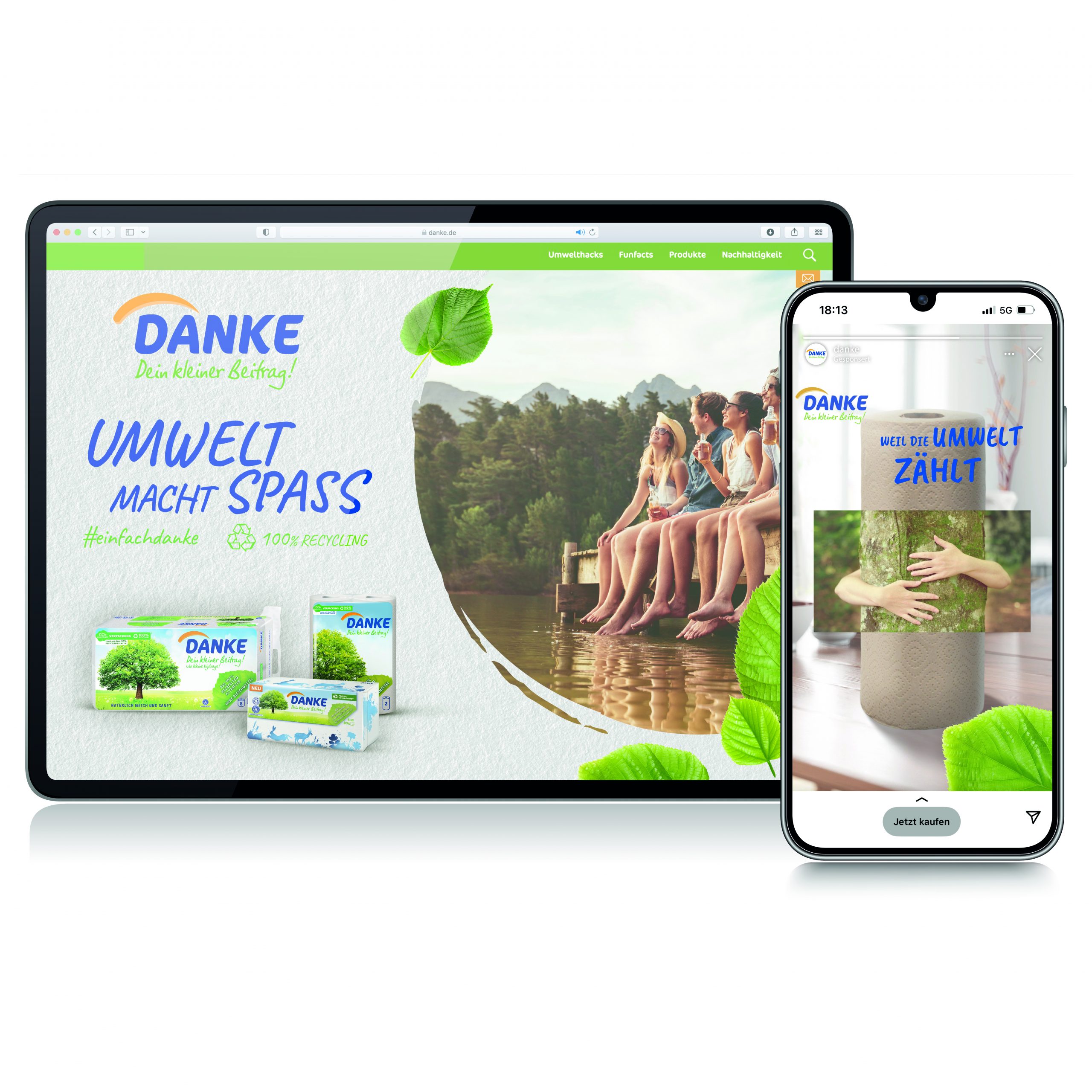DANKE Website Relaunch und Social Media Kampagne